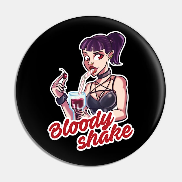 Bloody Shake Pin by Gasometer Studio