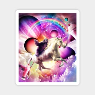 Sloth Riding Unicorn in a Magical Universe Magnet