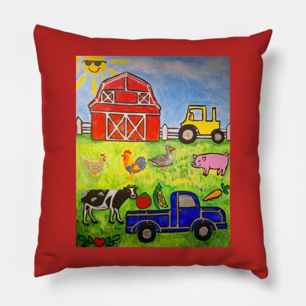 Farm Sanctuary Pillow by Oregon333