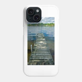 Empty Dock, Peaceful Lake Phone Case