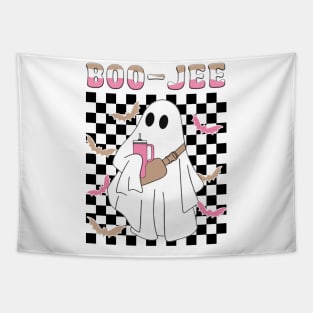 Spooky Season Cute Ghost Halloween Costume Boujee Boo-Jee Tapestry