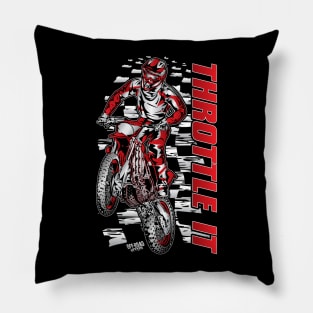 Red Throttle It Pillow