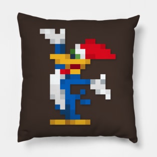 Woody Woodpecker low-res pixelart Pillow