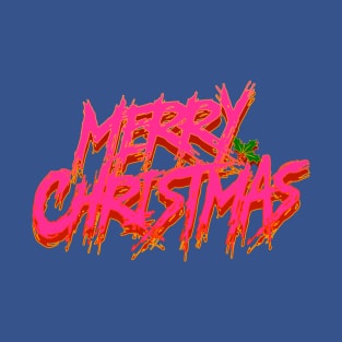 Merry Christmas (Black Metal. - neon) T-Shirt