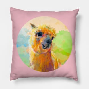 Colorful Happiness - Alpaca Art Pillow