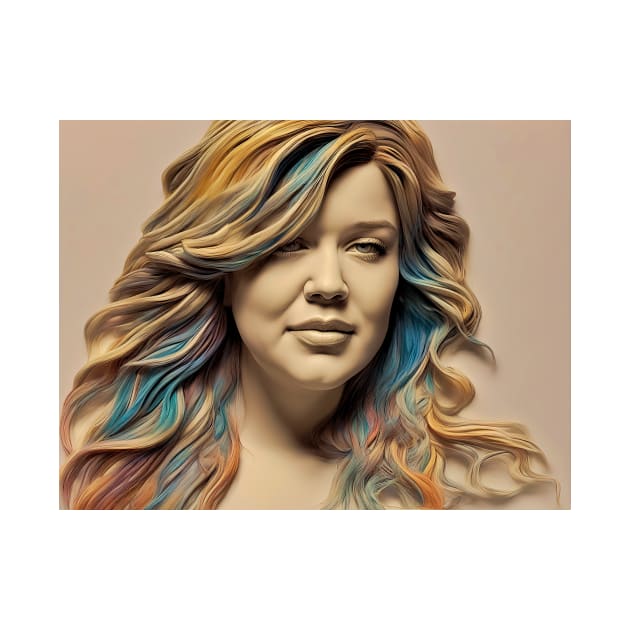 3D image of Kelly Clarkson by bogfl