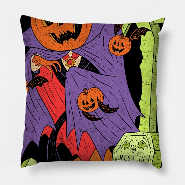 Vampkin! Pillow by chrisraimoart