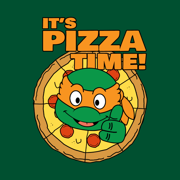 Michaelangelo Pizza Time by liora natalia