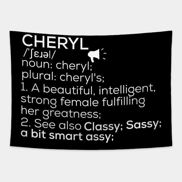 Cheryl Name Definition Cheryl Female Name Tapestry by TeeLogic