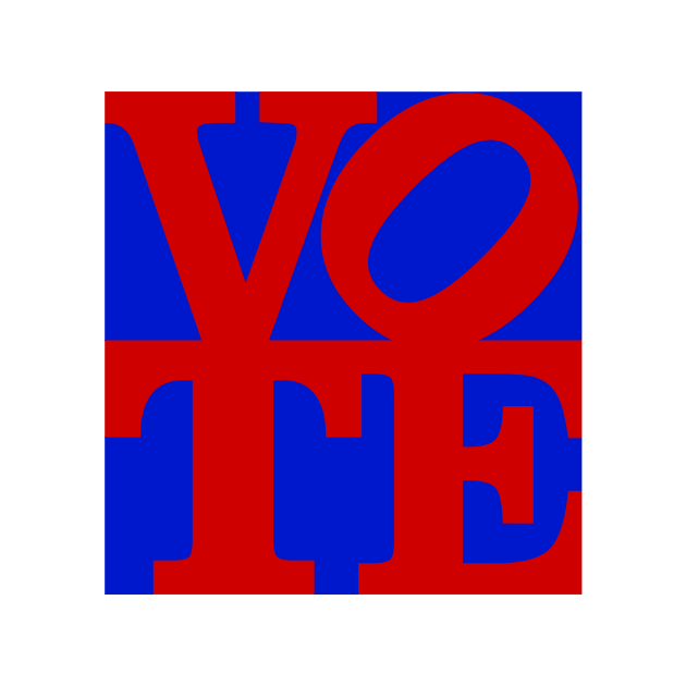 VOTE (red on blue) by Designs_by_Tom