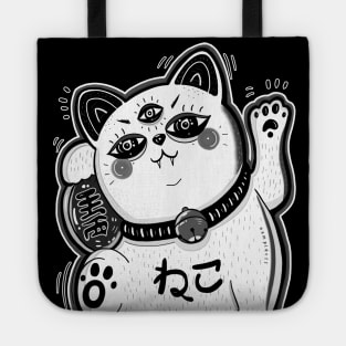 lucky cat - manekineko BLAVK Tote