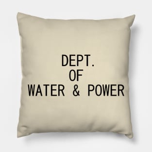 Dept. of Water & Power Pillow