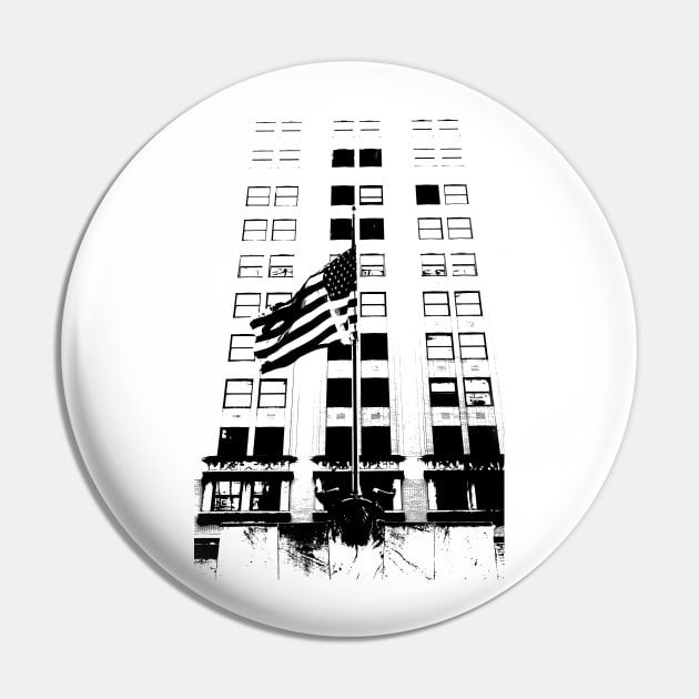 American Flag Pin by NYCTshirts