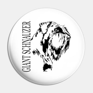 Giant Schnauzer dog Portrait Pin