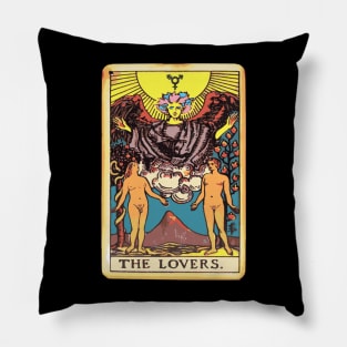 the trans lovers (tarot) Pillow