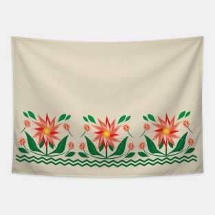 Pinwheel Flowers Tapestry