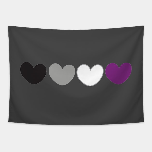 Ace pride flag Tapestry by snowshade