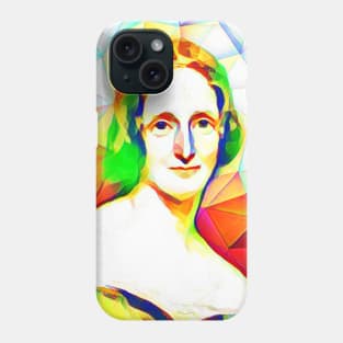 Mary Shelley Colourful Portrait | Mary Shelly Artwork 11 Phone Case