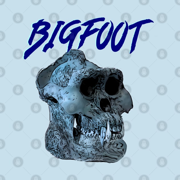 Bigfoot skull by Jldigitalcreations