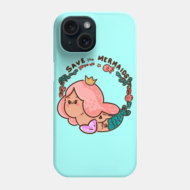 Save the Mermaids Phone Case by Fluffymafi