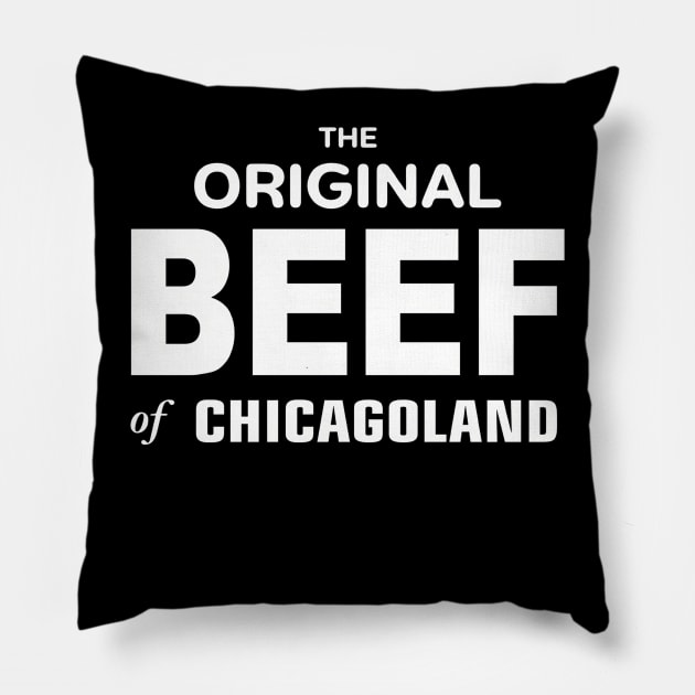 The Original Berf of Chicagoland (Berf version) Pillow by Helen Morgan