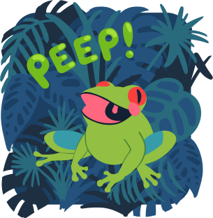 Tree Frog Peep! Magnet