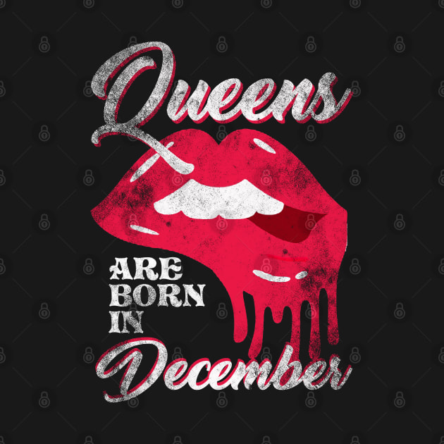 Discover Queens Are Born In December - Born In December - T-Shirt