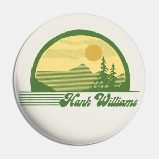 Hank Williams / Retro Style Country Fan Design Pin