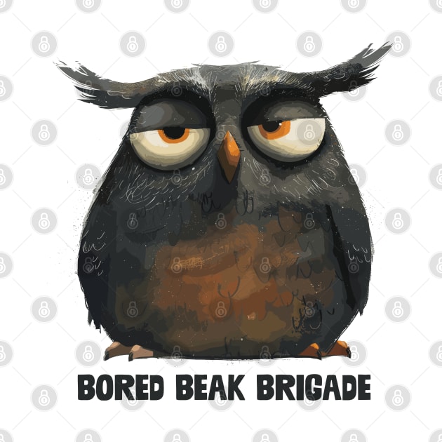 Bored Beak Brigade by aphian