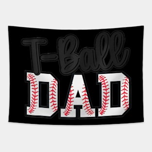 T-ball Dad Cute Groovy Loud  And Proud Dad Father's Day Tapestry