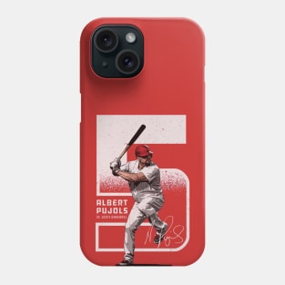 Albert Pujols St. Louis Outline Phone Case