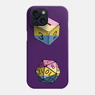 Pride Dice Set - Pansexual Phone Case