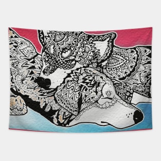 Sleepy Pups Tapestry