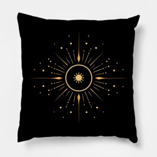 Elegant Supernova, Space Exploration Minimalist Art Pillow