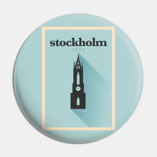 Stockholm Poster Design Pin