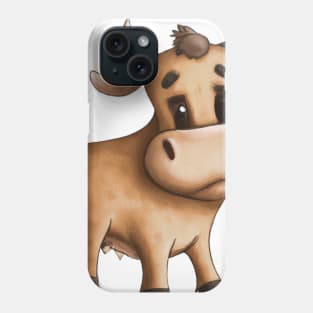 Cute Ox Drawing Phone Case