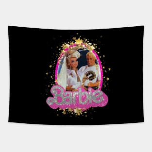 Y2k aesthetics Hollywood couple gold stars Tapestry