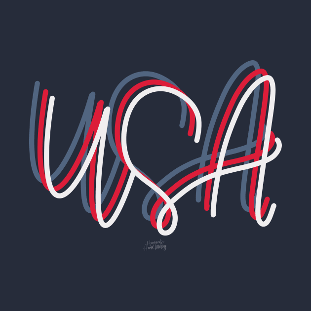 USA! by Hannah’s Hand Lettering