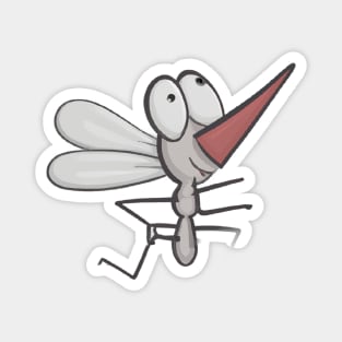 Cute Mosquito Drawing Magnet