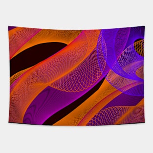 Electric colorful abstract Tapestry