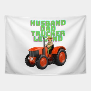 Best Trucker husband Tapestry