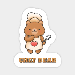 Chef Bear Magnet