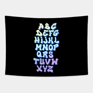 Alphabet Rainbow Tapestry