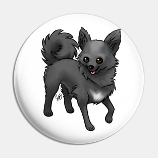 Dog - Chihuahua - Long Haired - Black Pin