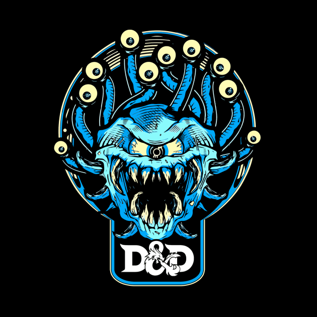 D&D Beholder (Black Print) by Miskatonic Designs