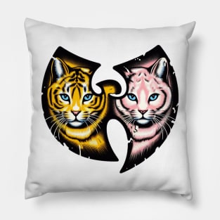 Wutang logo Cats effect Pillow