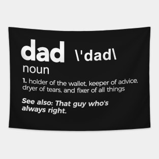 Dad Definition T-Shirt Tapestry