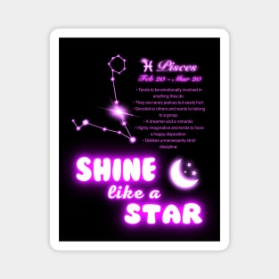 Shine Like A Star - Pisces Magnet