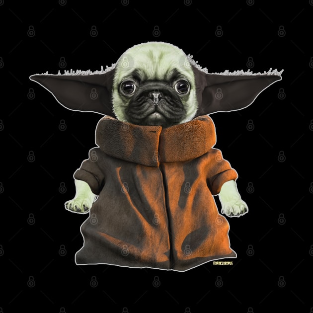 Baby Pugda by darklordpug