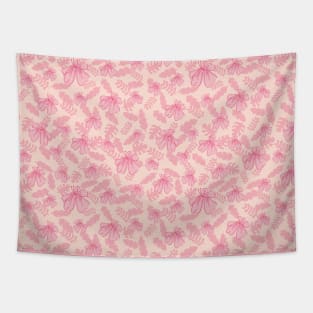 Pink Poppies Pattern Tapestry